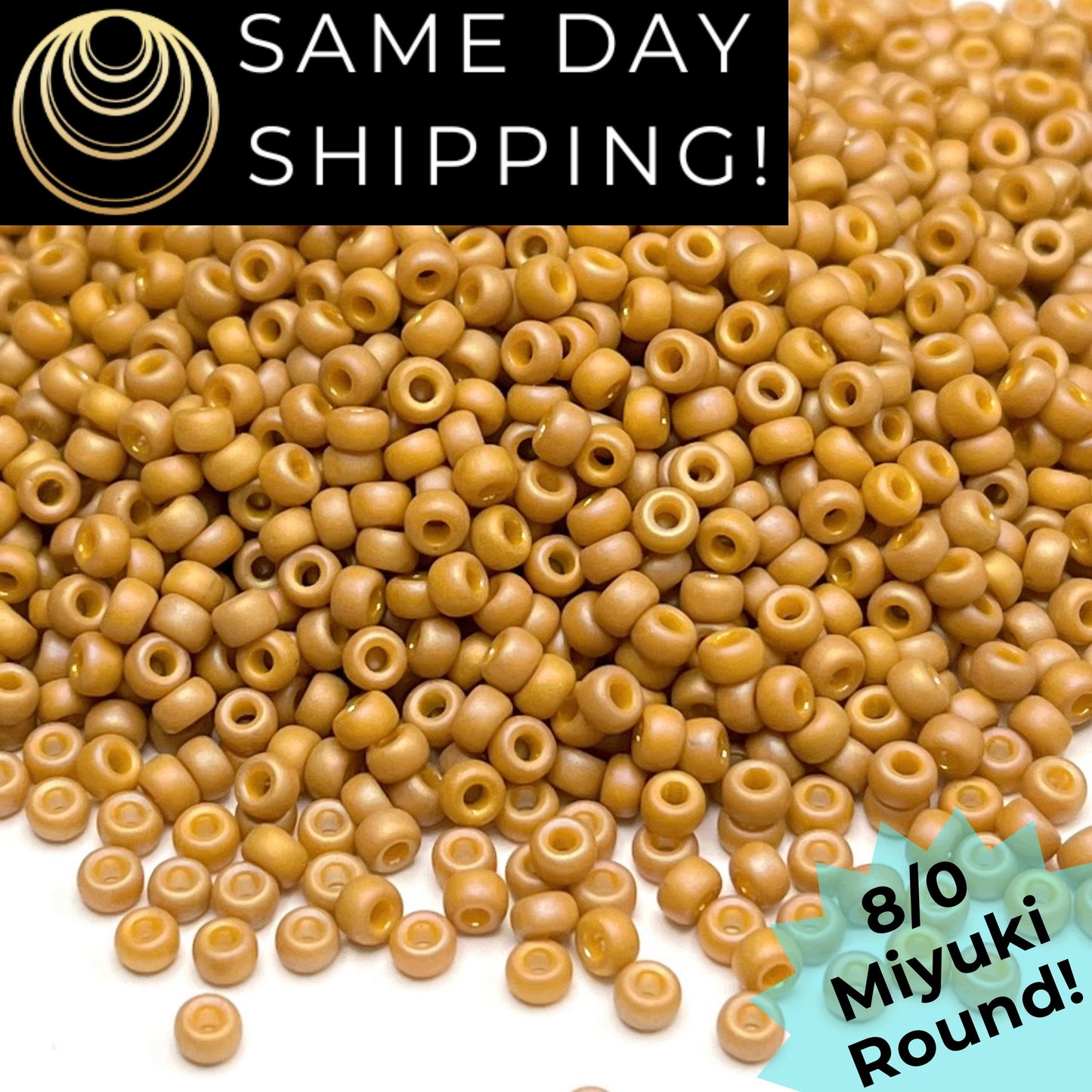 8-4693 Miyuki 8/0 Round Beads, Frosted Opaque Glazed Pistachio Rainbow