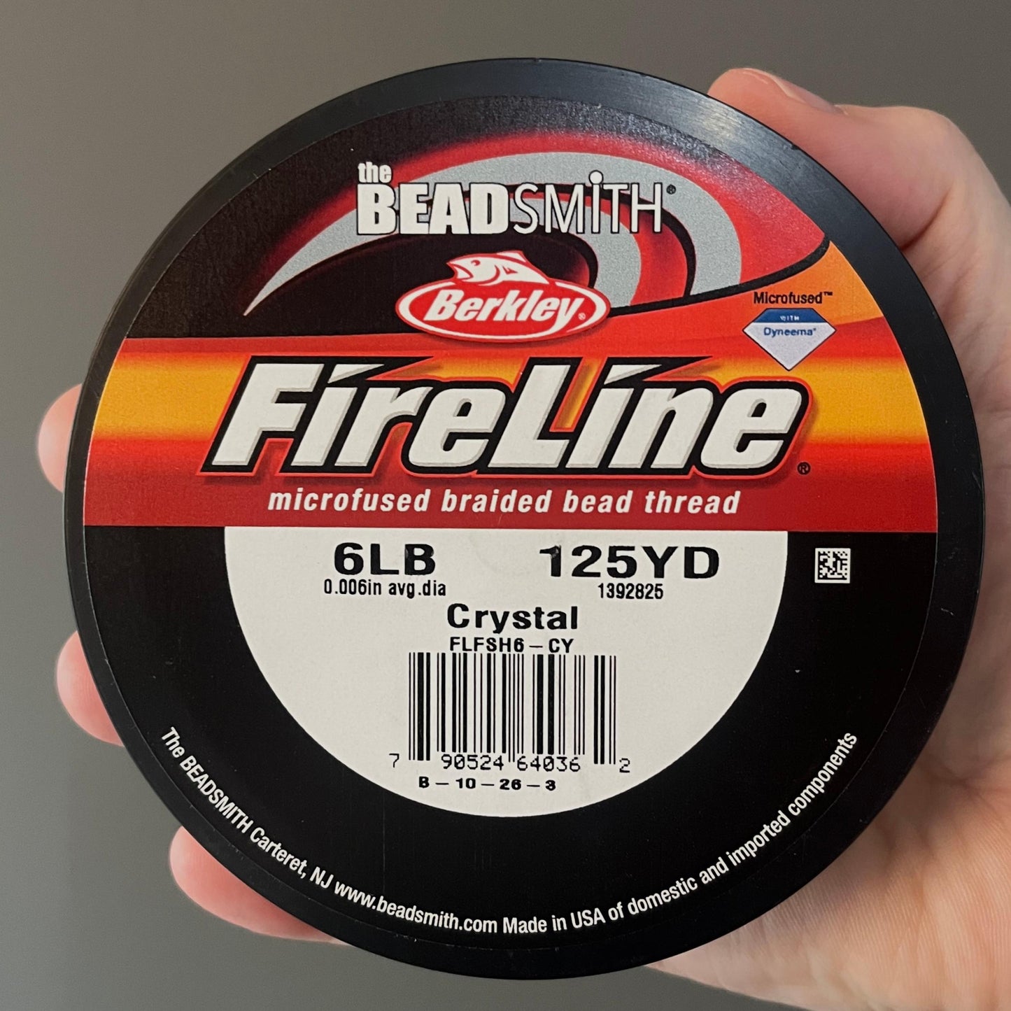 6LB, 125YD Crystal FireLine Beading Thread