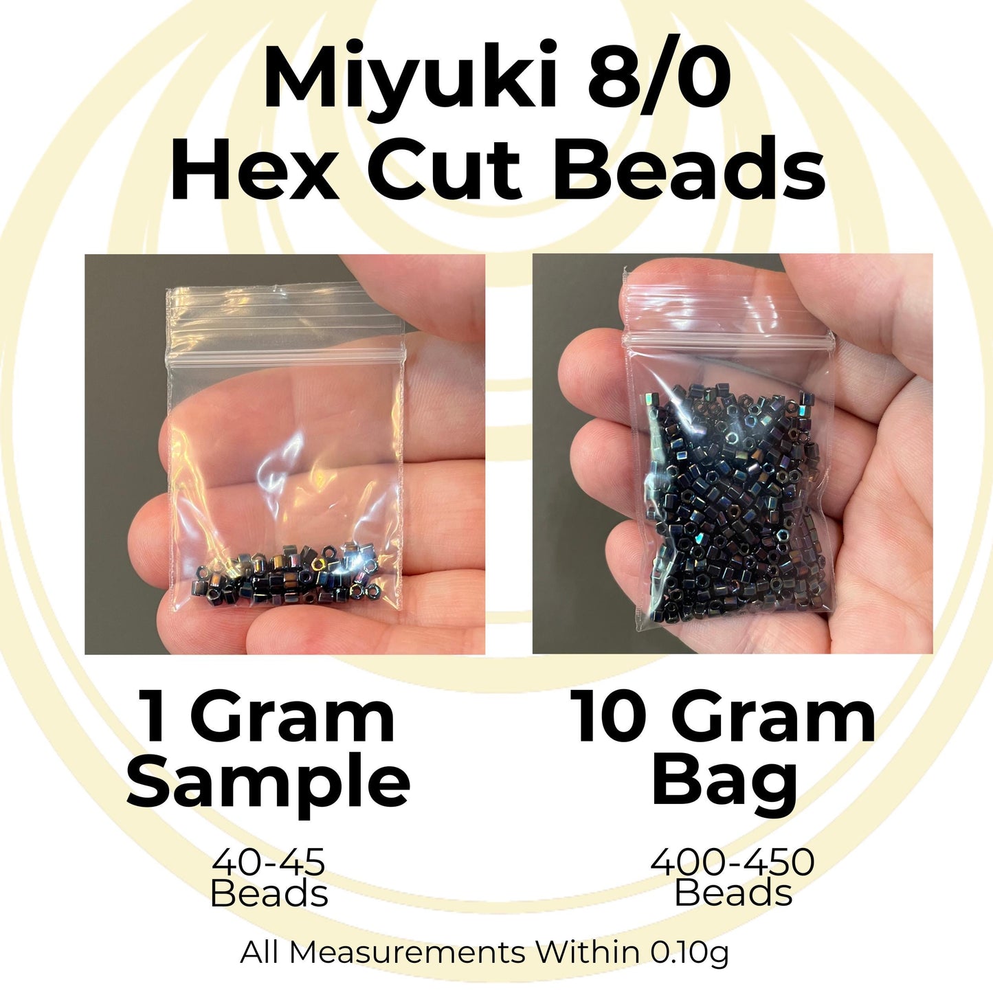 8C-0452 Miyuki 8/0 Hex Cut Beads, Metallic Dark Blue Iris