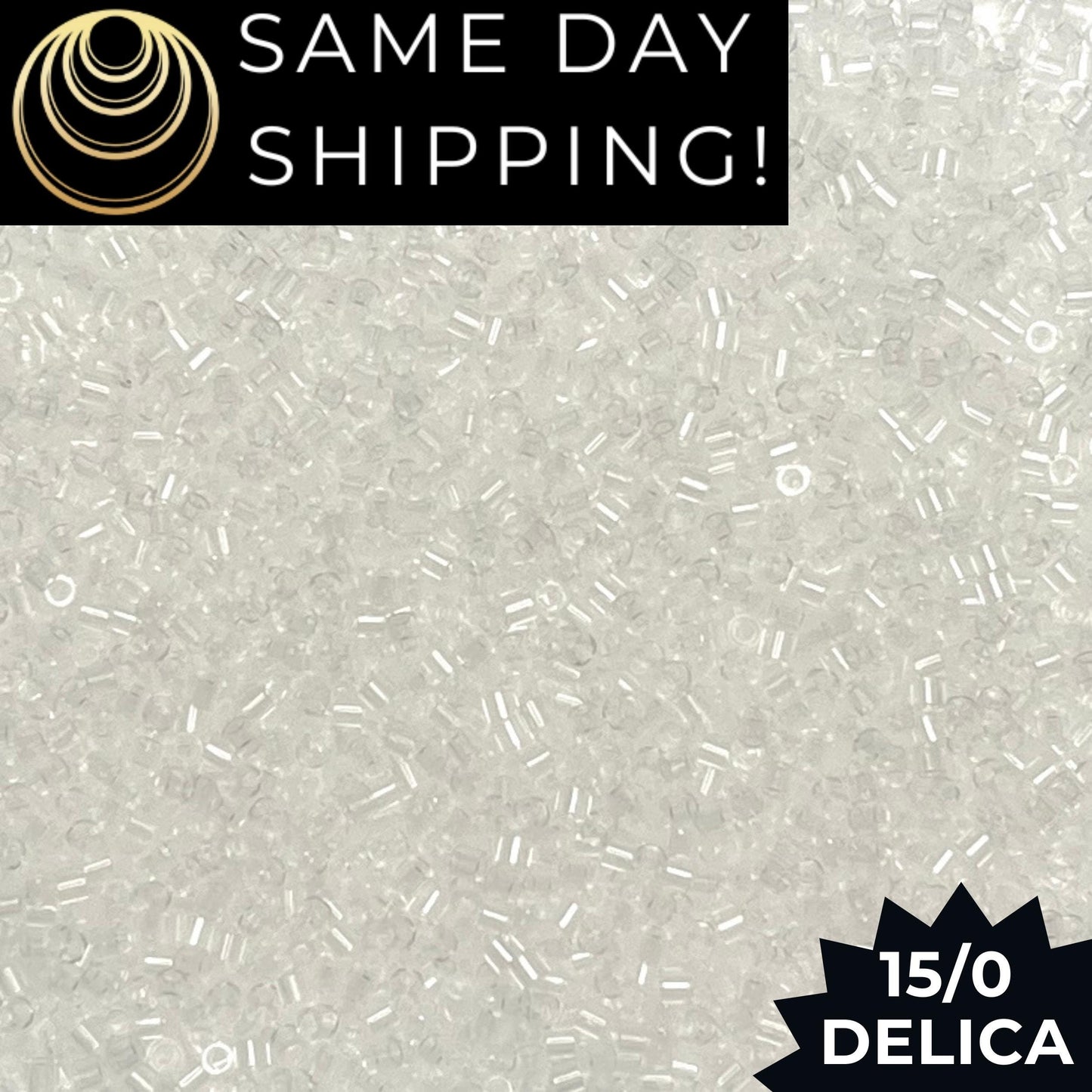 DBS0141 15/0 Miyuki Delica Beads Transparent Crystal