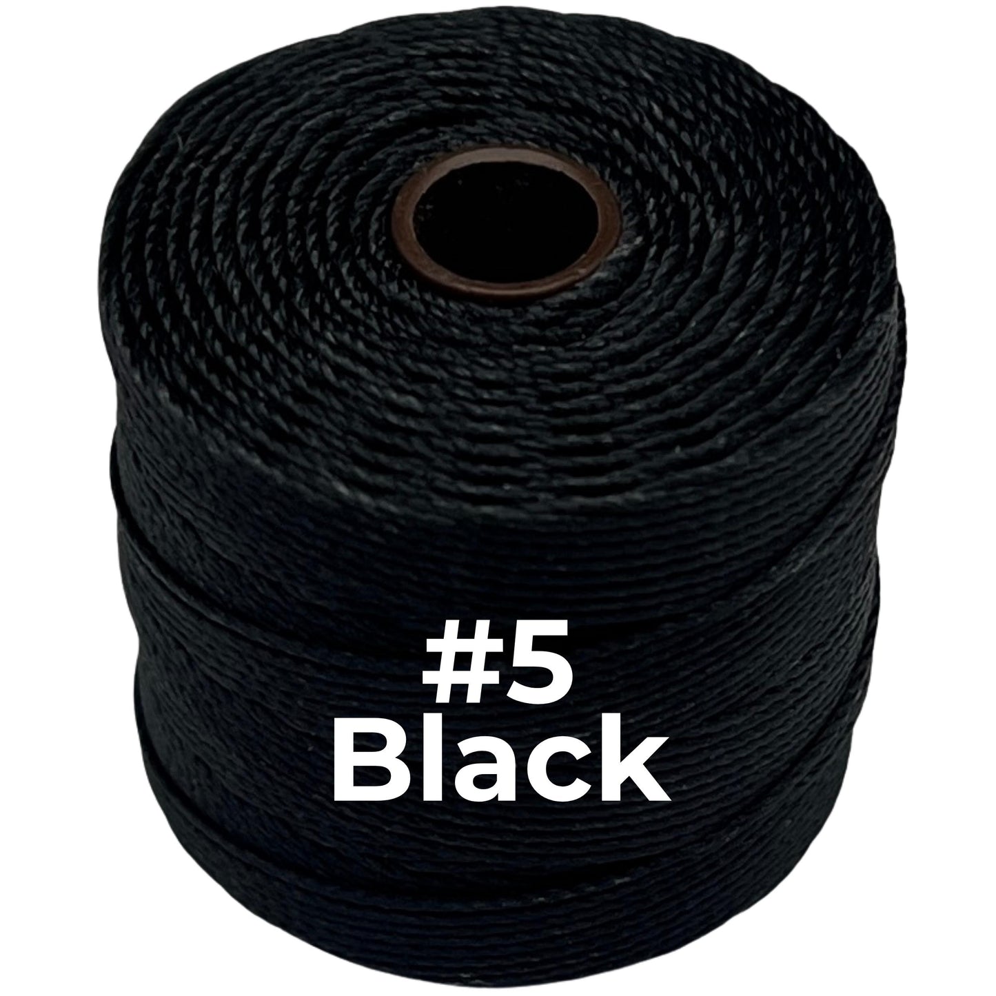 S-Lon Bead Cord TEX 210 77yd 0.5mm Black, White, Cream, Tan
