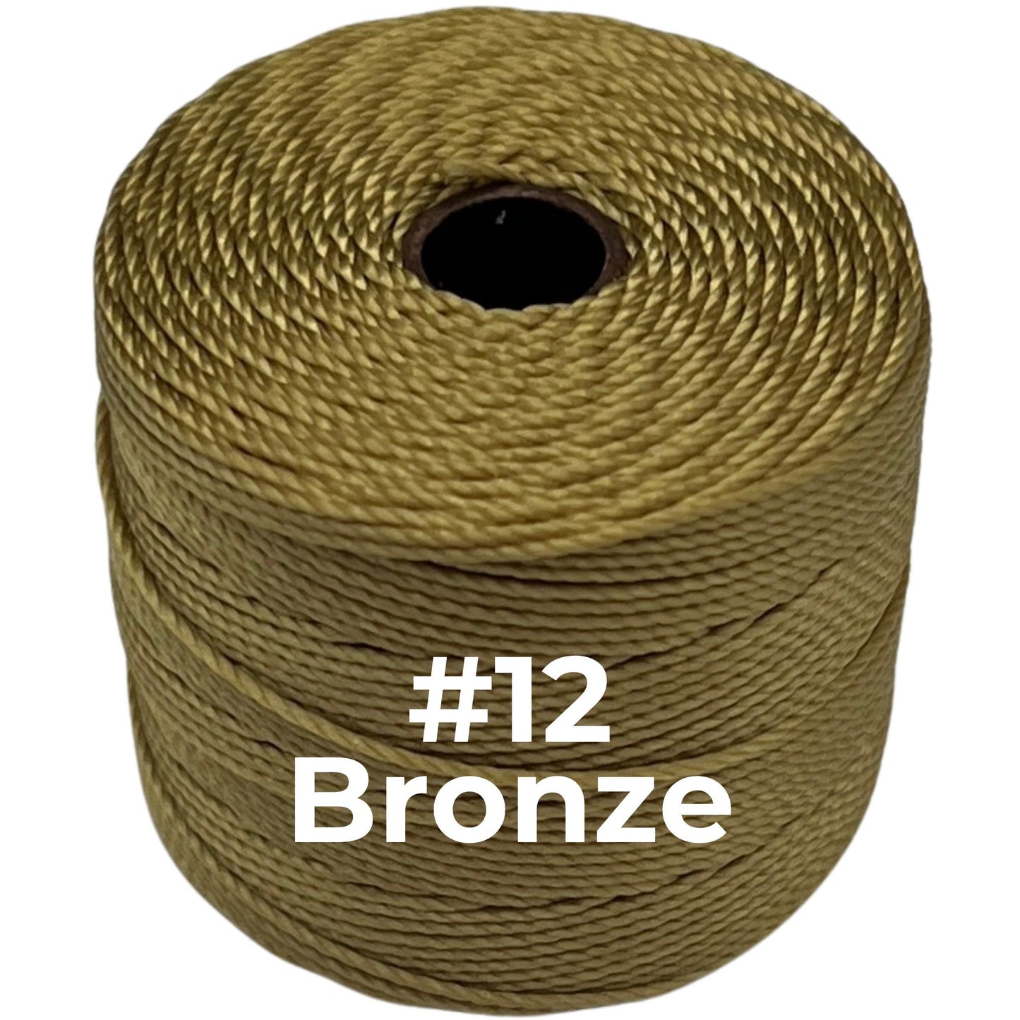 Gold S-Lon Bead Cord TEX 210 77yd 0.5mm Golds, Bronze