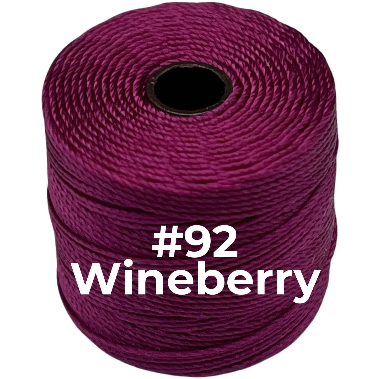 Red S-Lon Bead Cord TEX 210 77yd 0.5mm