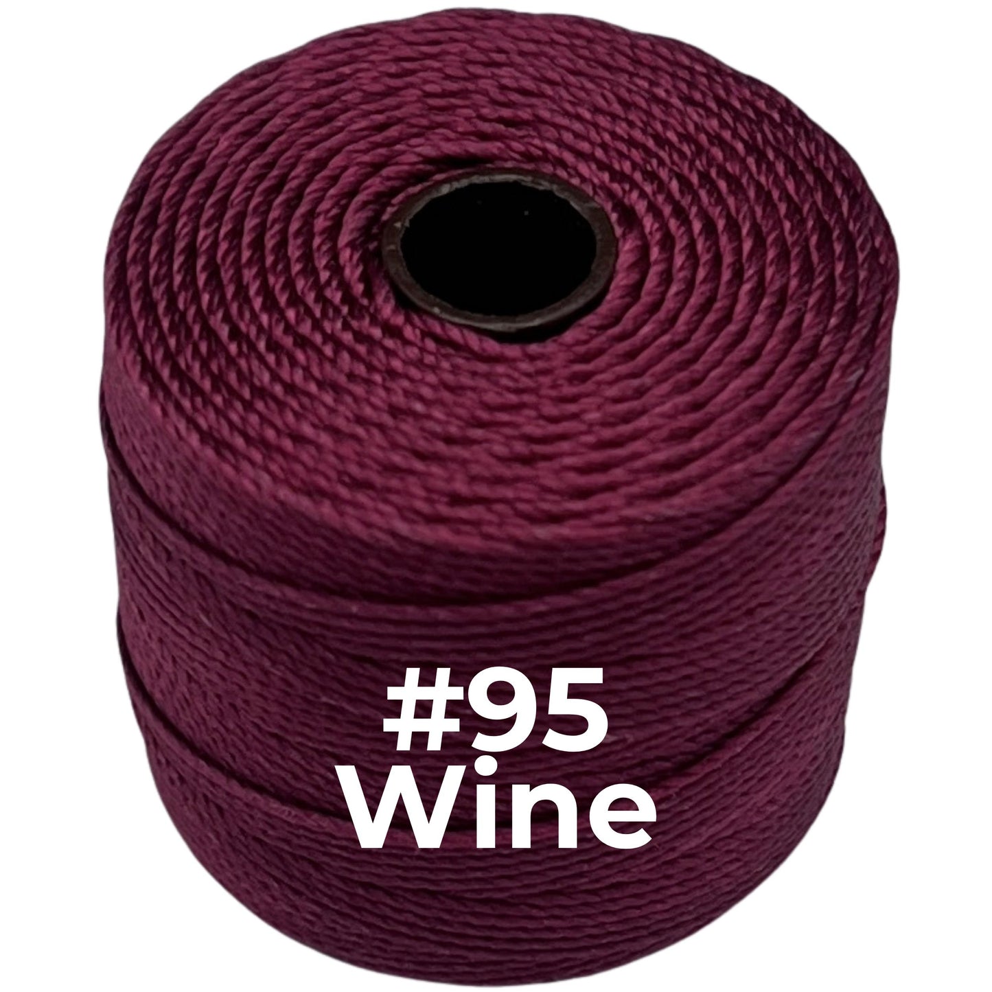 Red S-Lon Bead Cord TEX 210 77yd 0.5mm