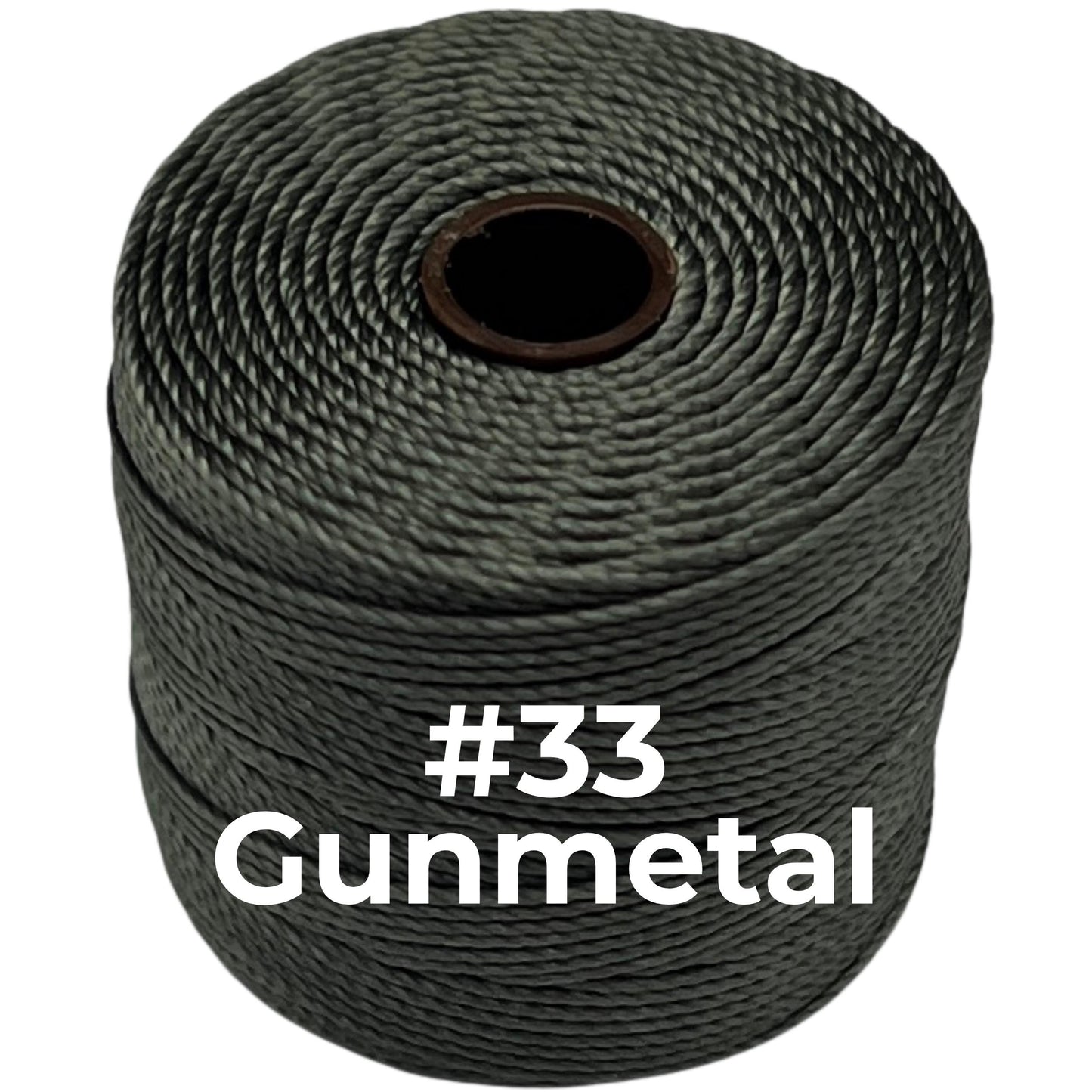 Gray S-Lon Bead Cord TEX 210 77yd 0.5mm