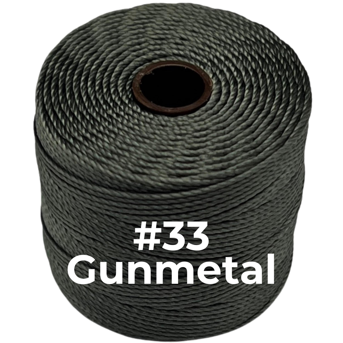 Gray S-Lon Bead Cord TEX 210 77yd 0.5mm