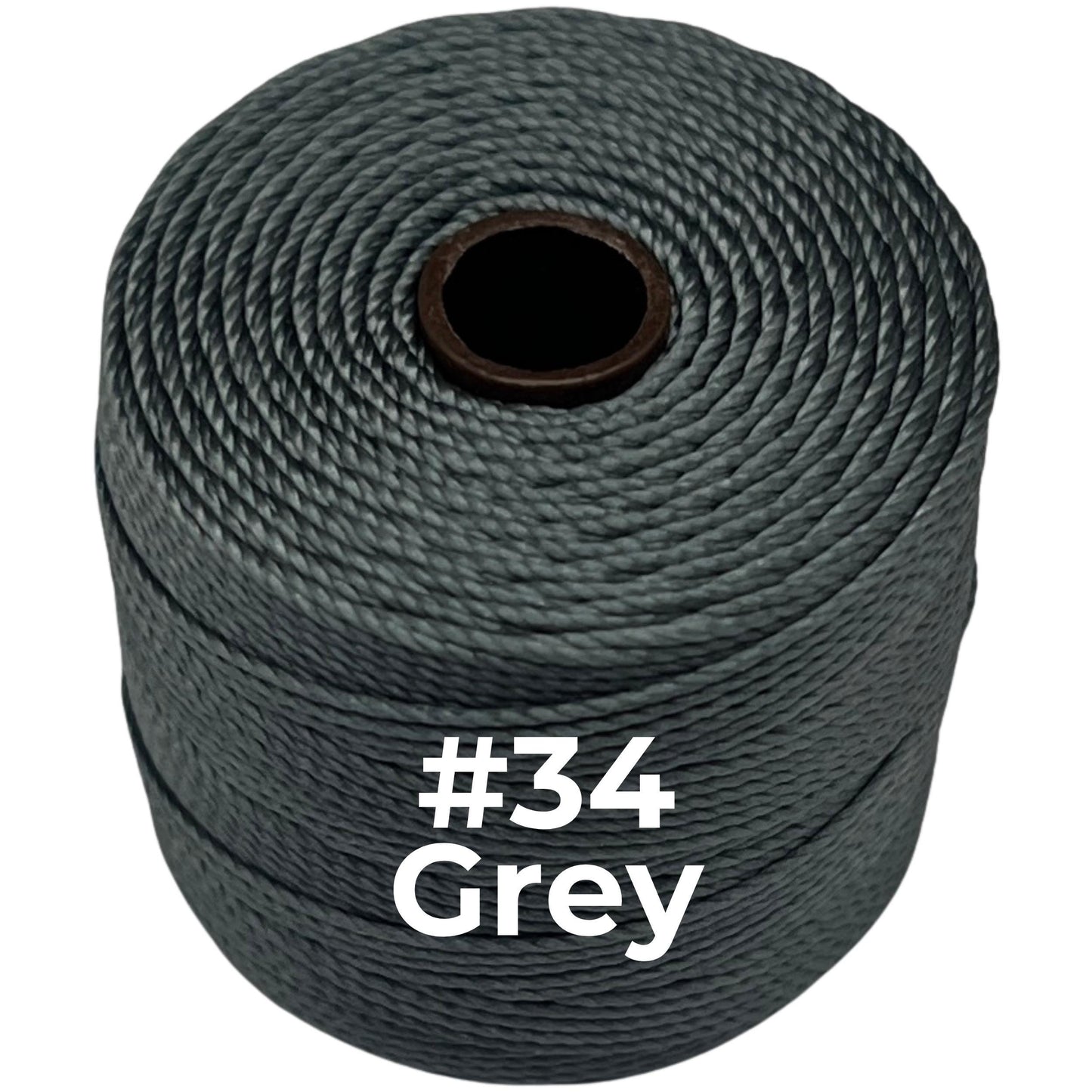Gray S-Lon Bead Cord TEX 210 77yd 0.5mm