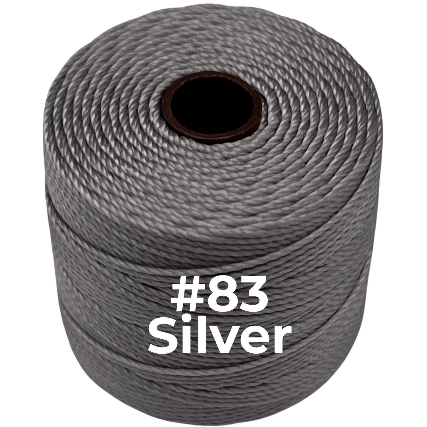 Gray S-Lon Bead Cord TEX 210 77yd 0.5mm