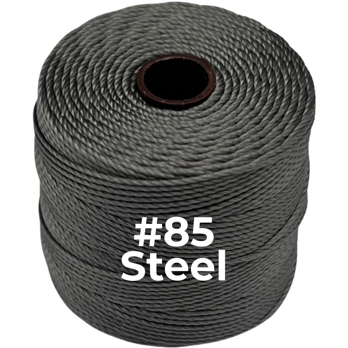 Gray S-Lon Bead Cord TEX 210 77yd 0.5mm