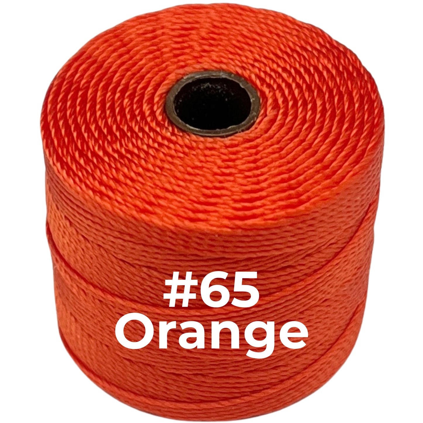 Orange S-Lon Bead Cord TEX 210 77yd 0.5mm