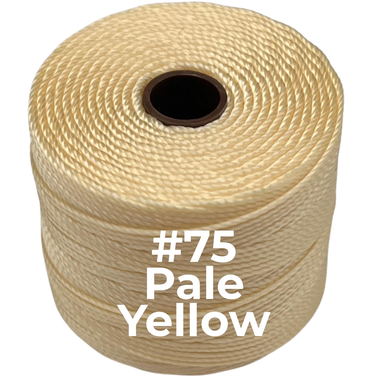 Yellow S-Lon Bead Cord TEX 210 77yd 0.5mm