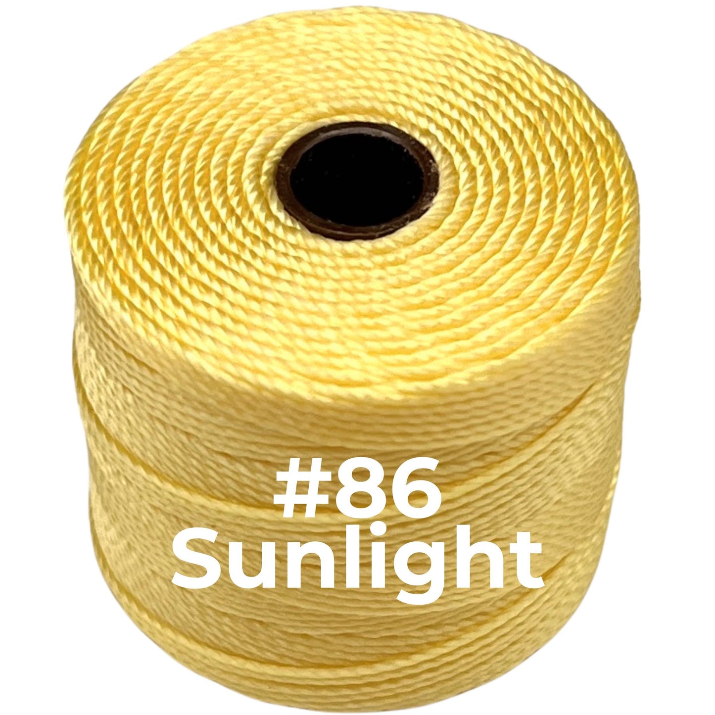 Yellow S-Lon Bead Cord TEX 210 77yd 0.5mm