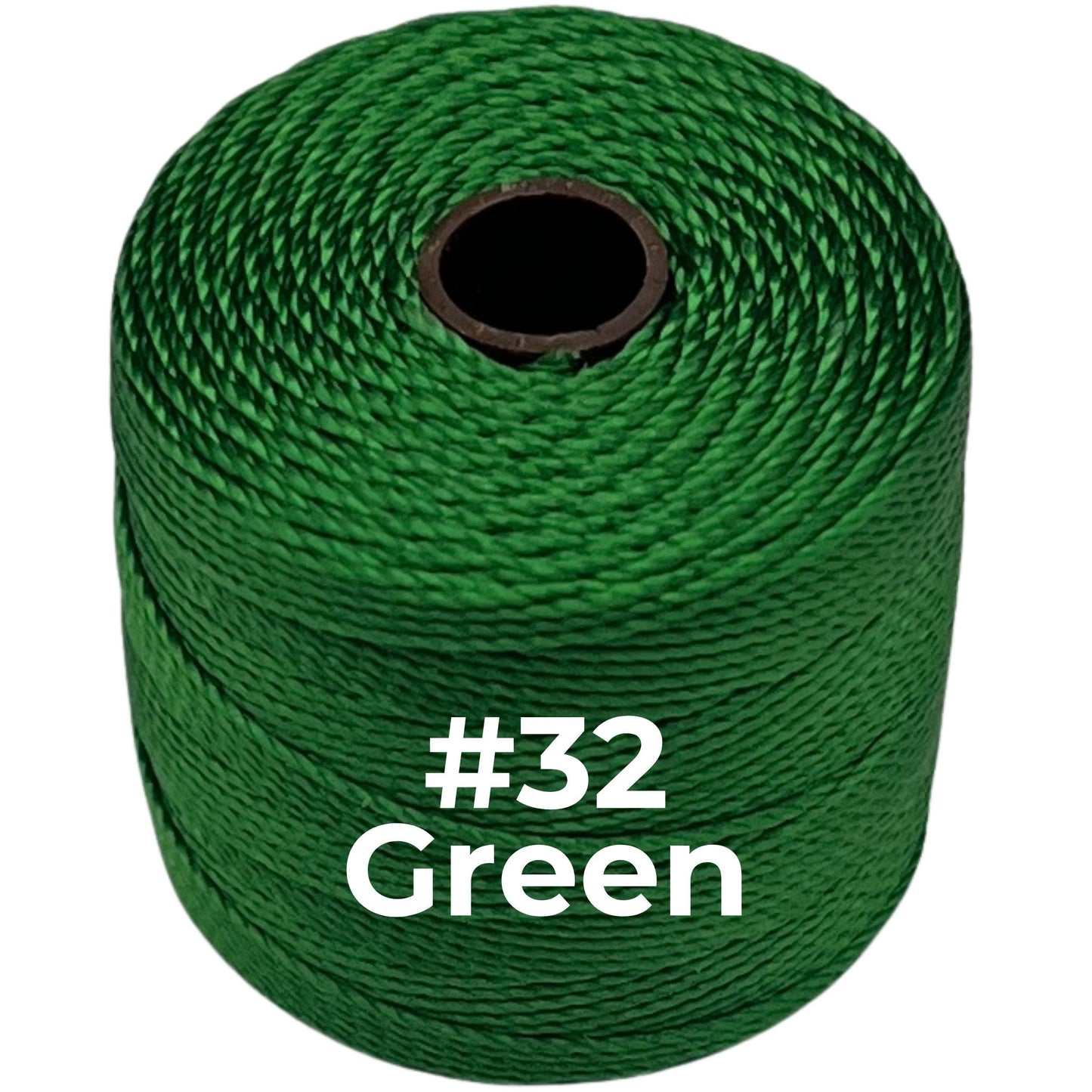Green S-Lon Bead Cord TEX 210 77yd 0.5mm