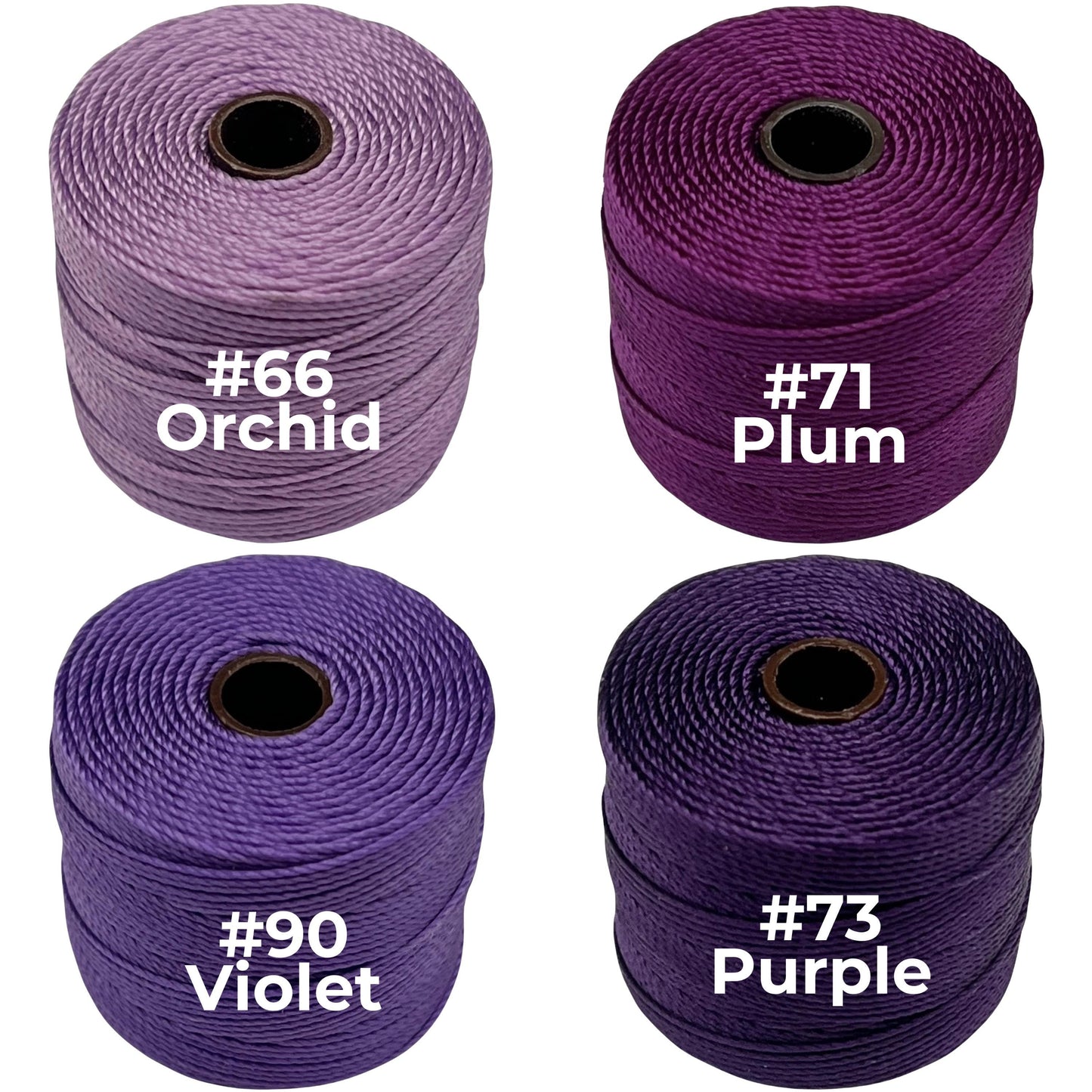 Purple S-Lon Bead Cord TEX 210 77yd 0.5mm