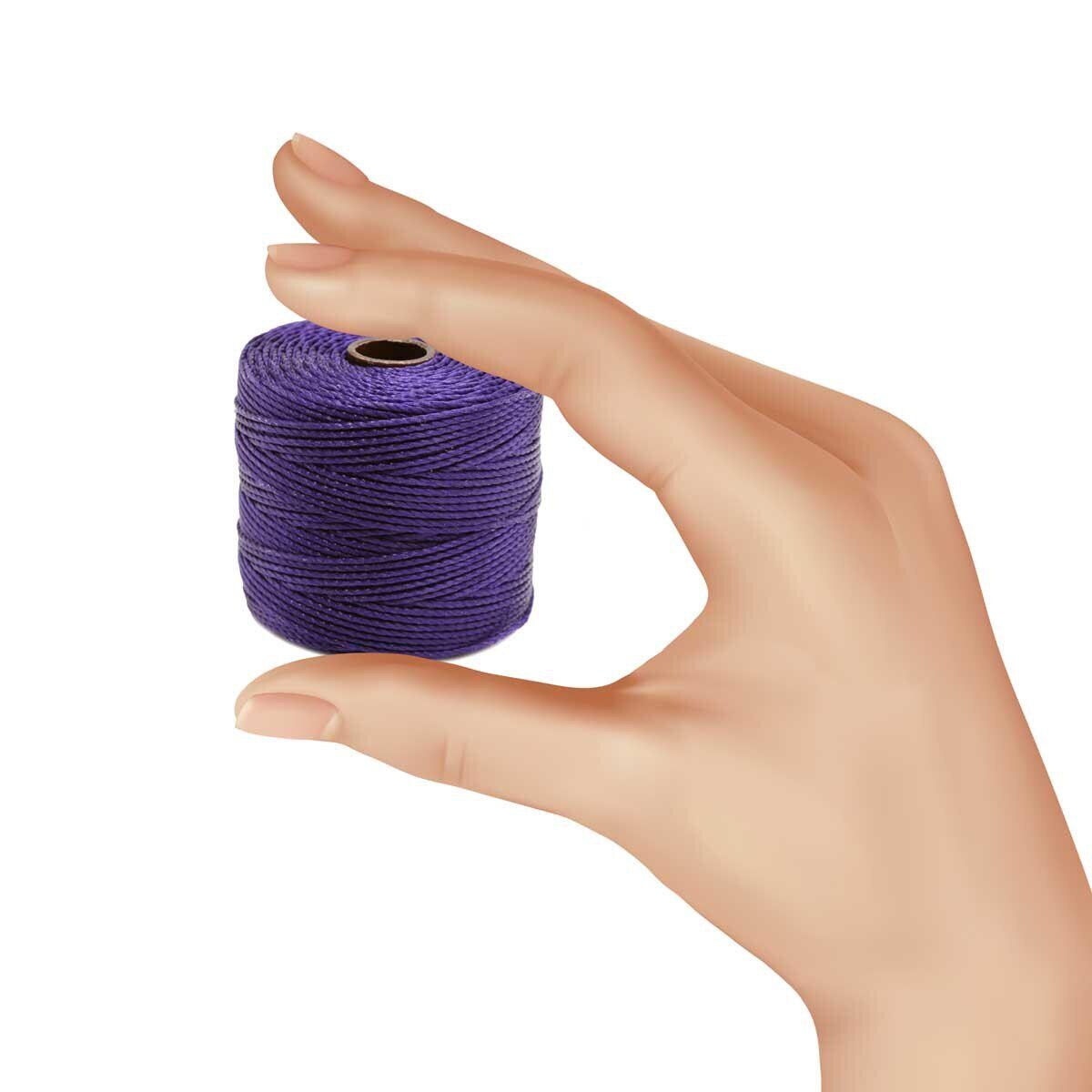 Purple S-Lon Bead Cord TEX 210 77yd 0.5mm