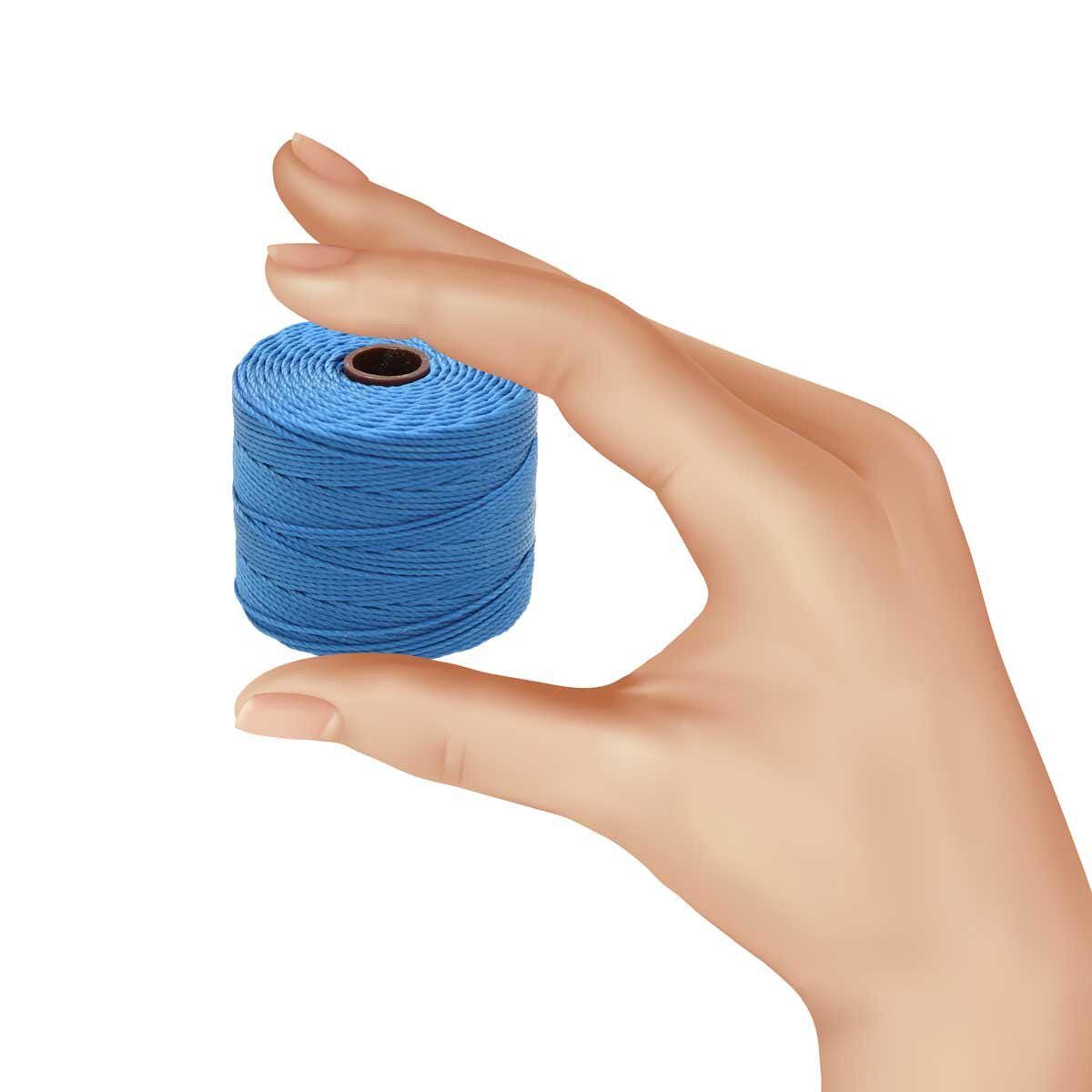 Bermuda Blue S-Lon Bead Cord TEX 210 77yd 0.5mm, 1 Spool