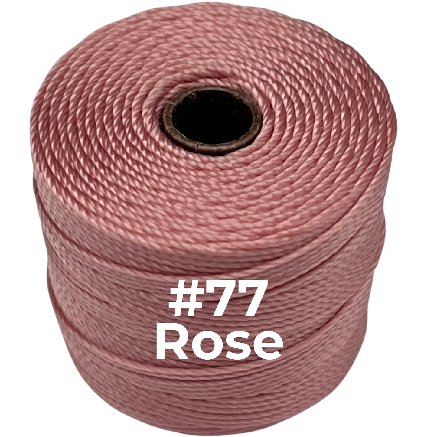 Pink S-Lon Bead Cord TEX 210 77yd 0.5mm