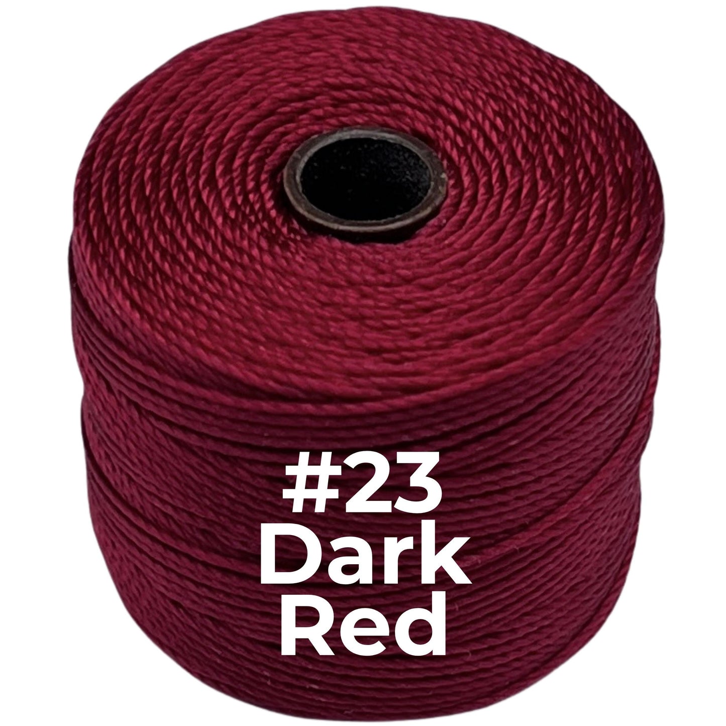 Red S-Lon Bead Cord TEX 210 77yd 0.5mm