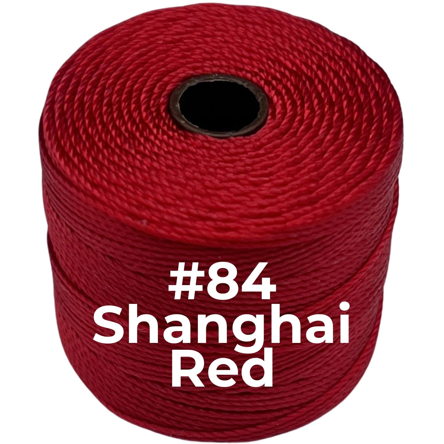 Red S-Lon Bead Cord TEX 210 77yd 0.5mm