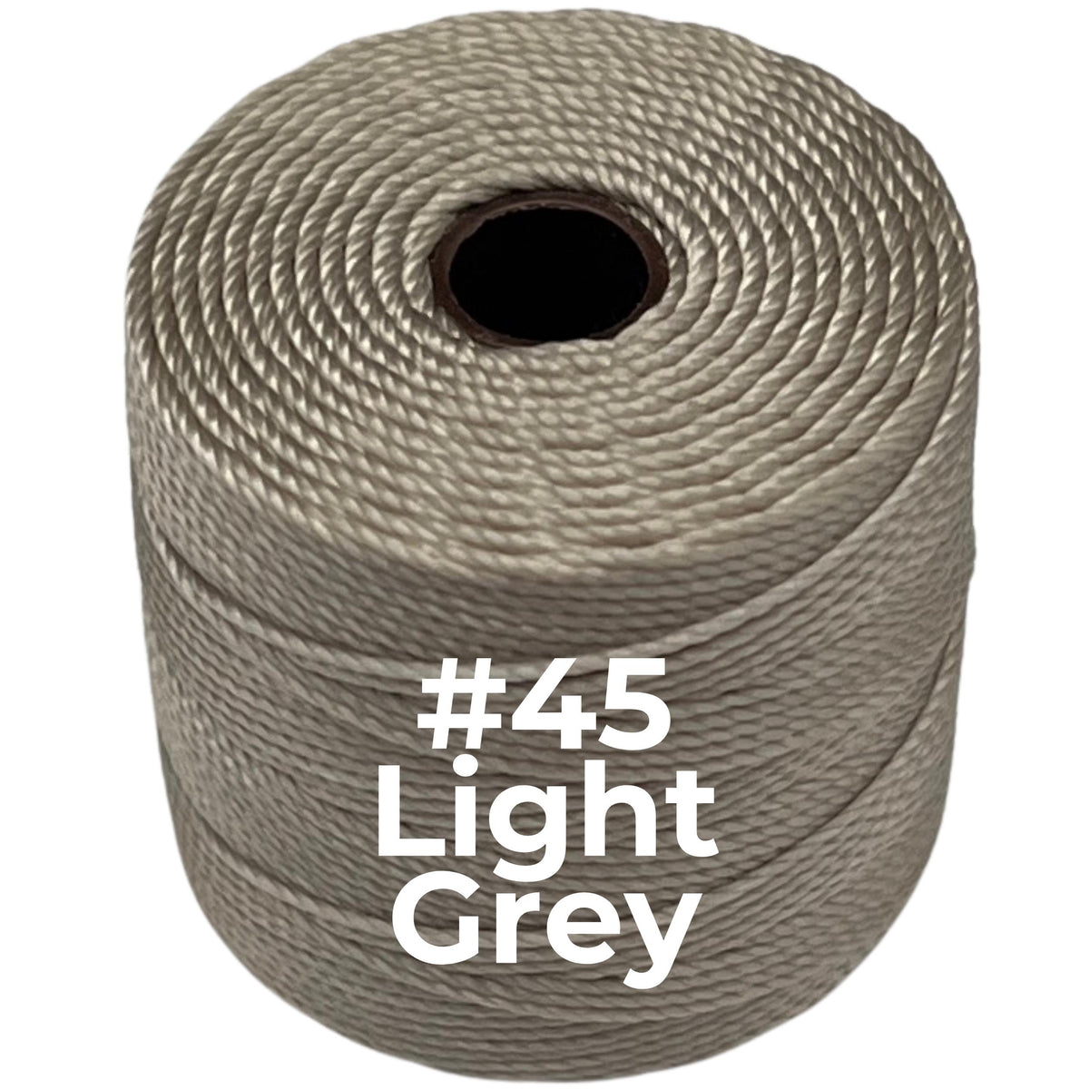 Gray S-Lon Bead Cord TEX 210 77yd 0.5mm
