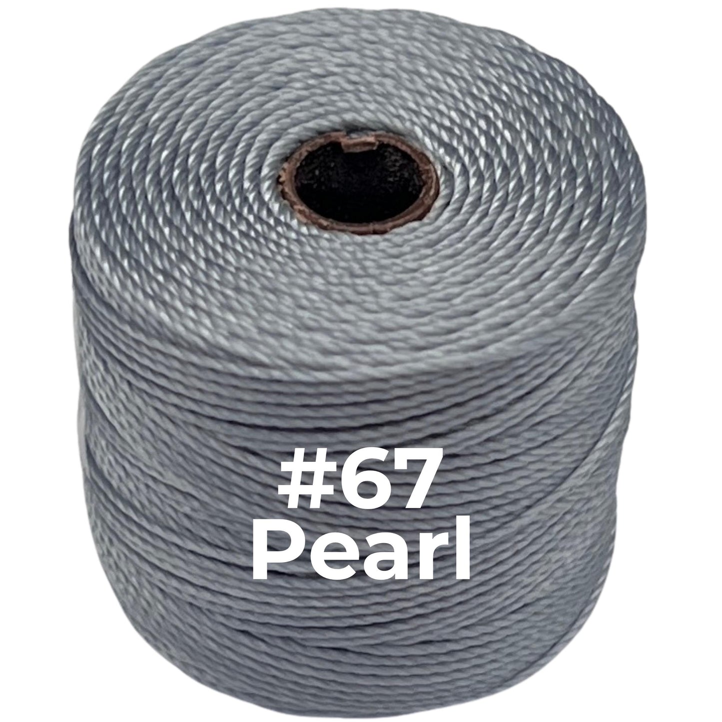Gray S-Lon Bead Cord TEX 210 77yd 0.5mm