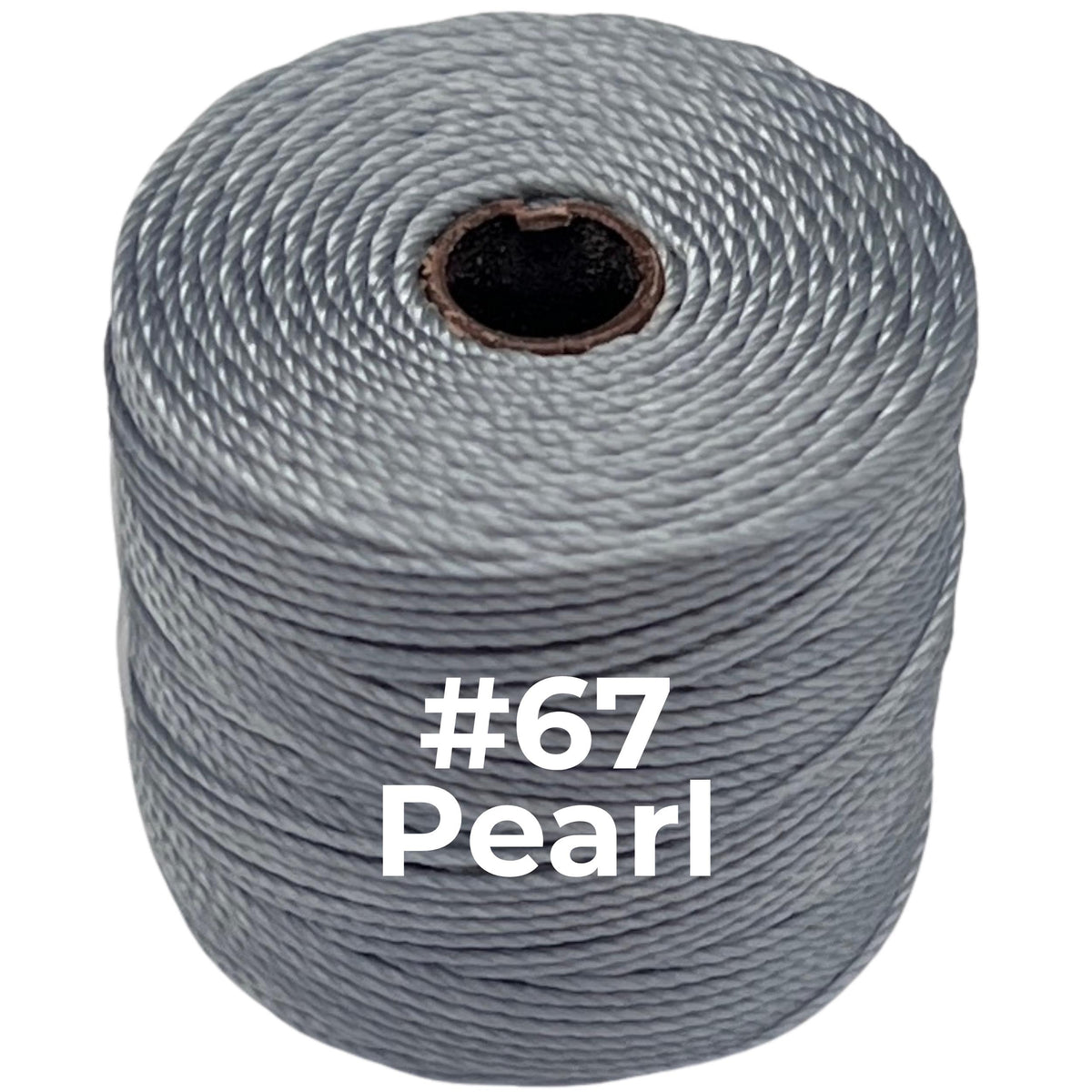 Gray S-Lon Bead Cord TEX 210 77yd 0.5mm