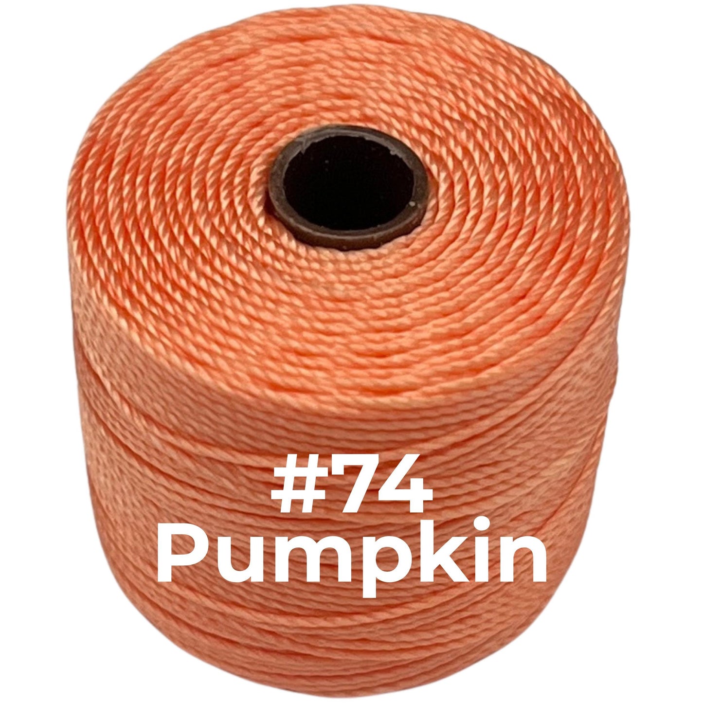 Orange S-Lon Bead Cord TEX 210 77yd 0.5mm