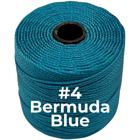 Bermuda Blue S-Lon Bead Cord TEX 210 77yd 0.5mm, 1 Spool