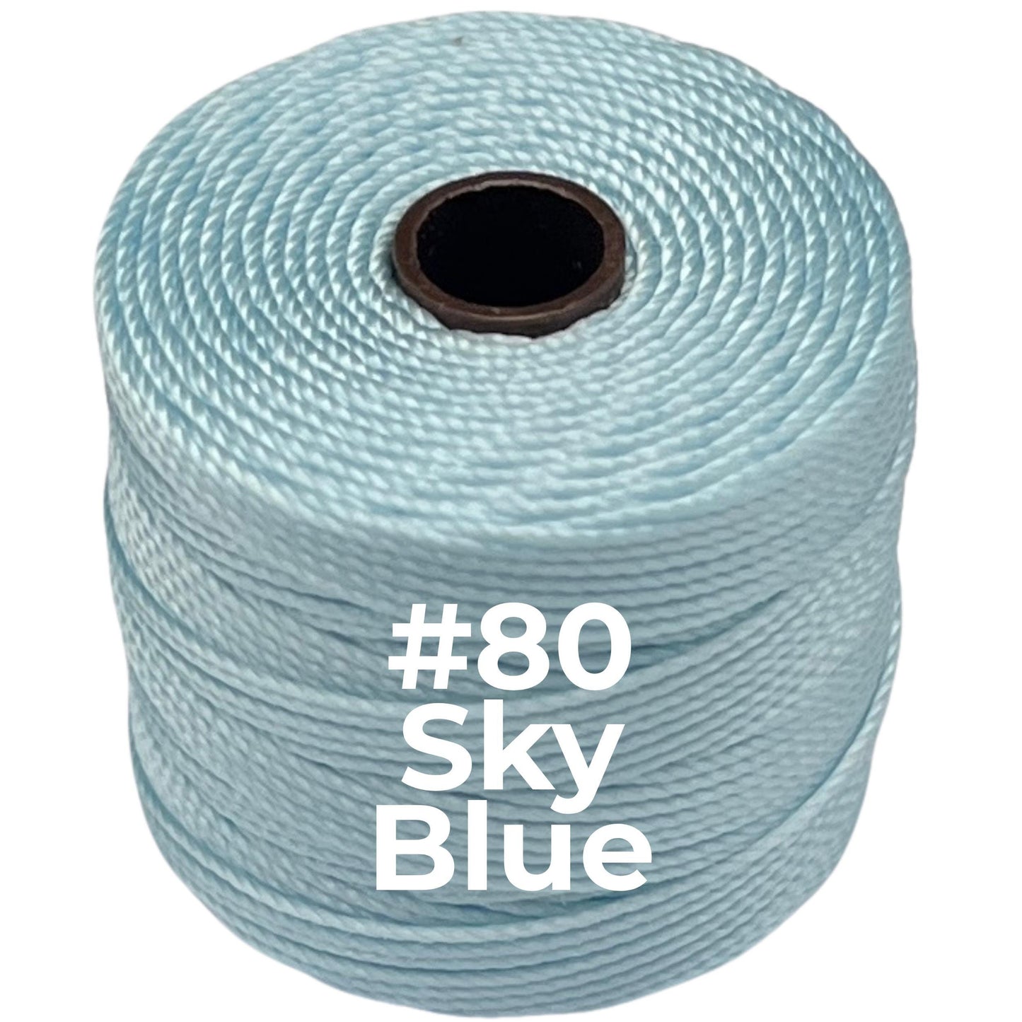 Blue S-Lon Bead Cord TEX 210 77yd 0.5mm