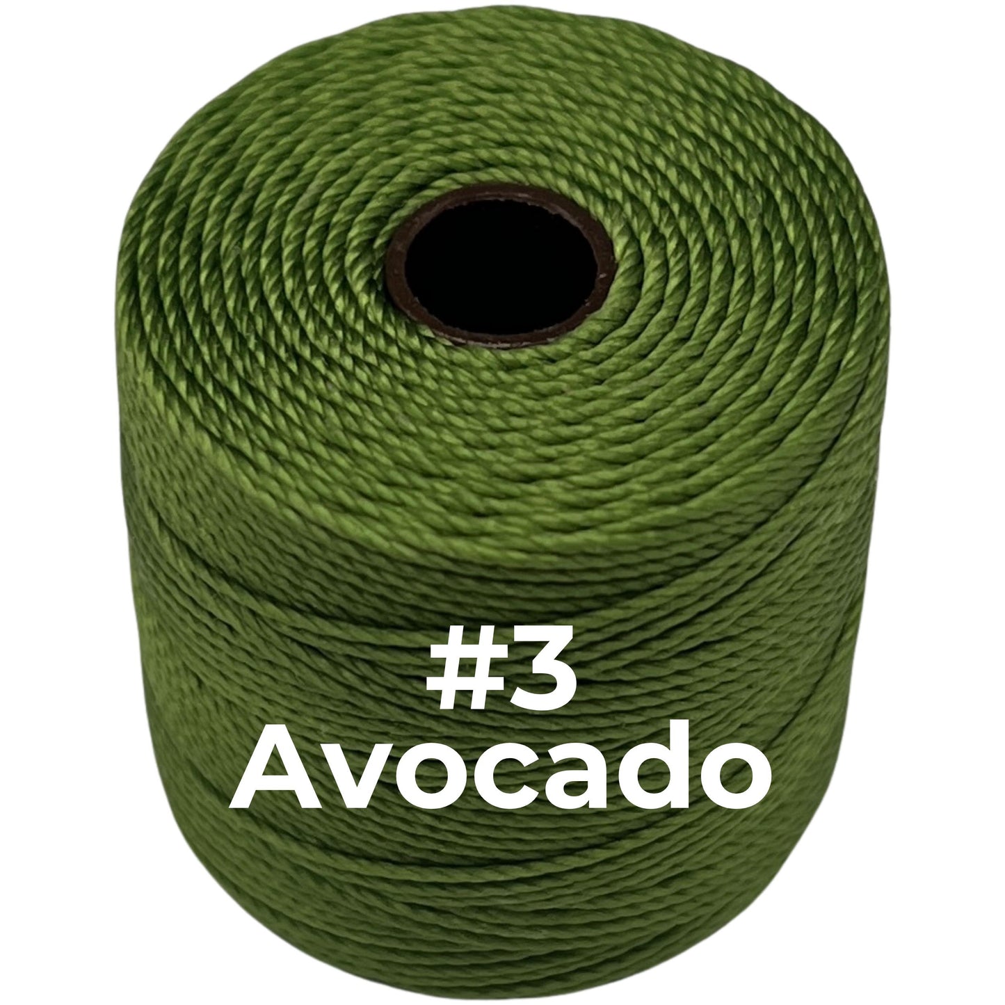Green S-Lon Bead Cord TEX 210 77yd 0.5mm