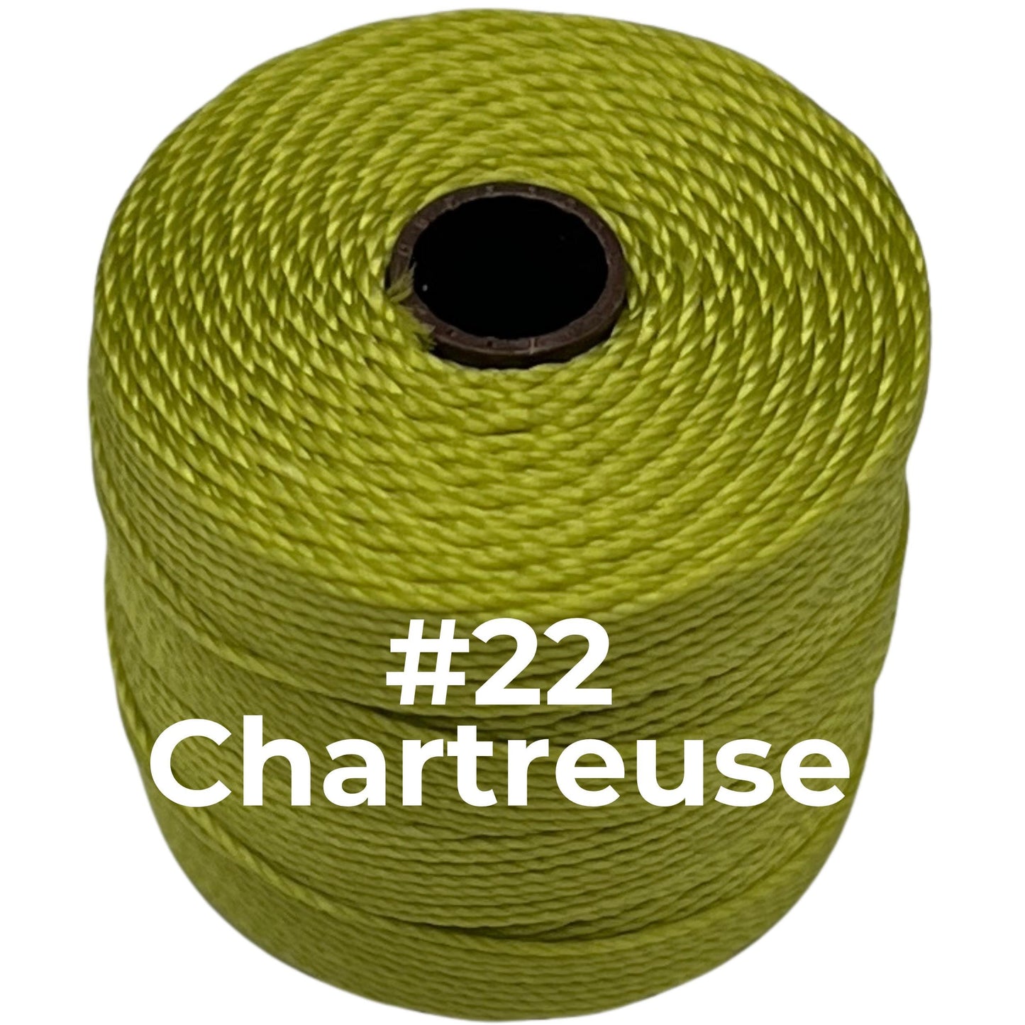 Green S-Lon Bead Cord TEX 210 77yd 0.5mm