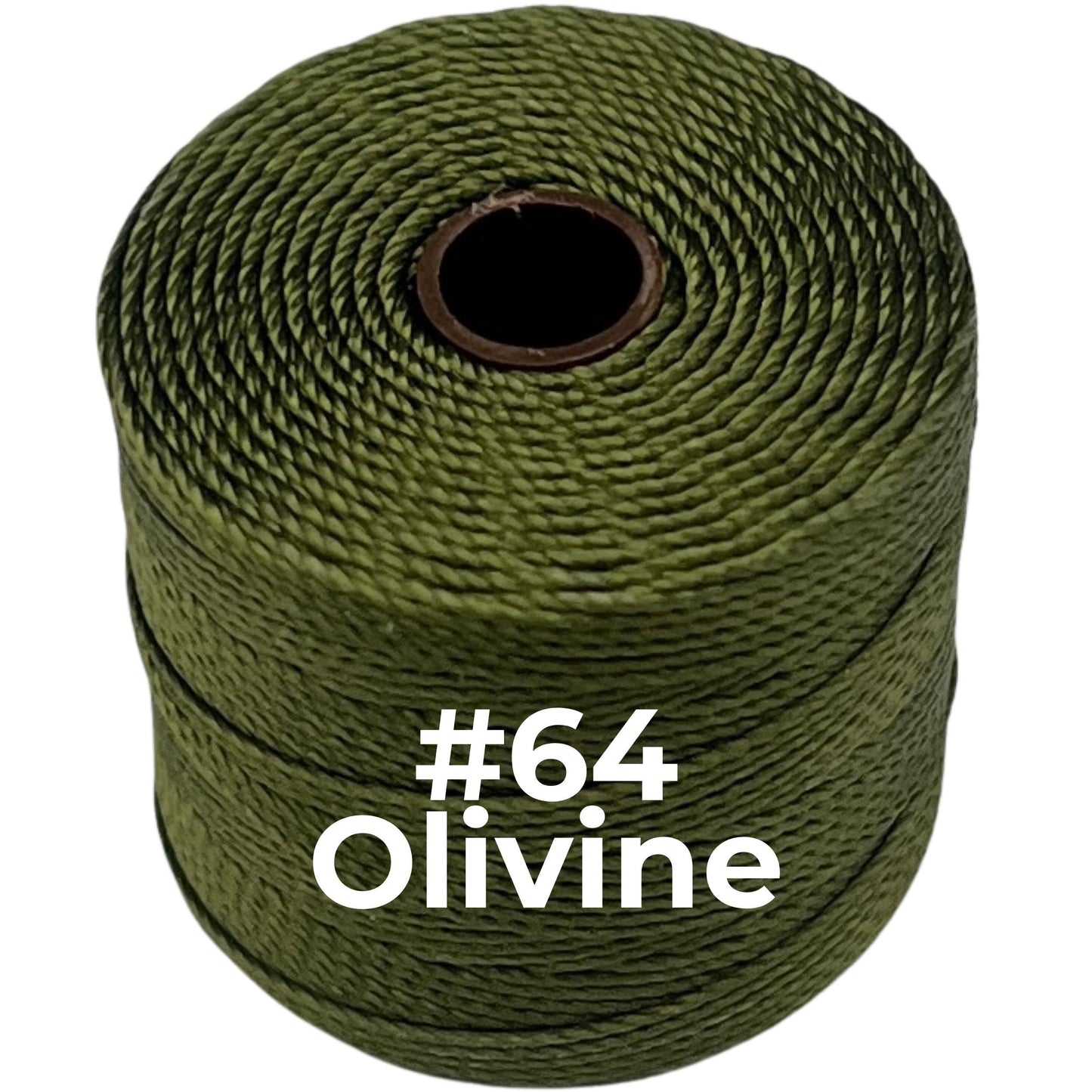 Green S-Lon Bead Cord TEX 210 77yd 0.5mm