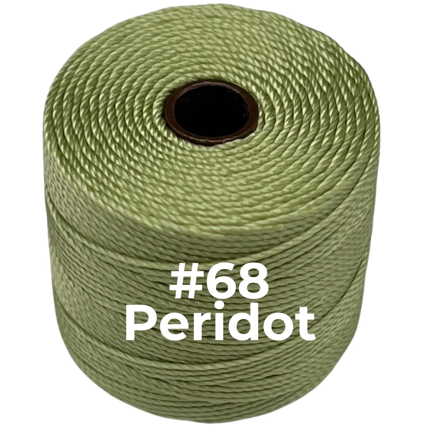 Green S-Lon Bead Cord TEX 210 77yd 0.5mm