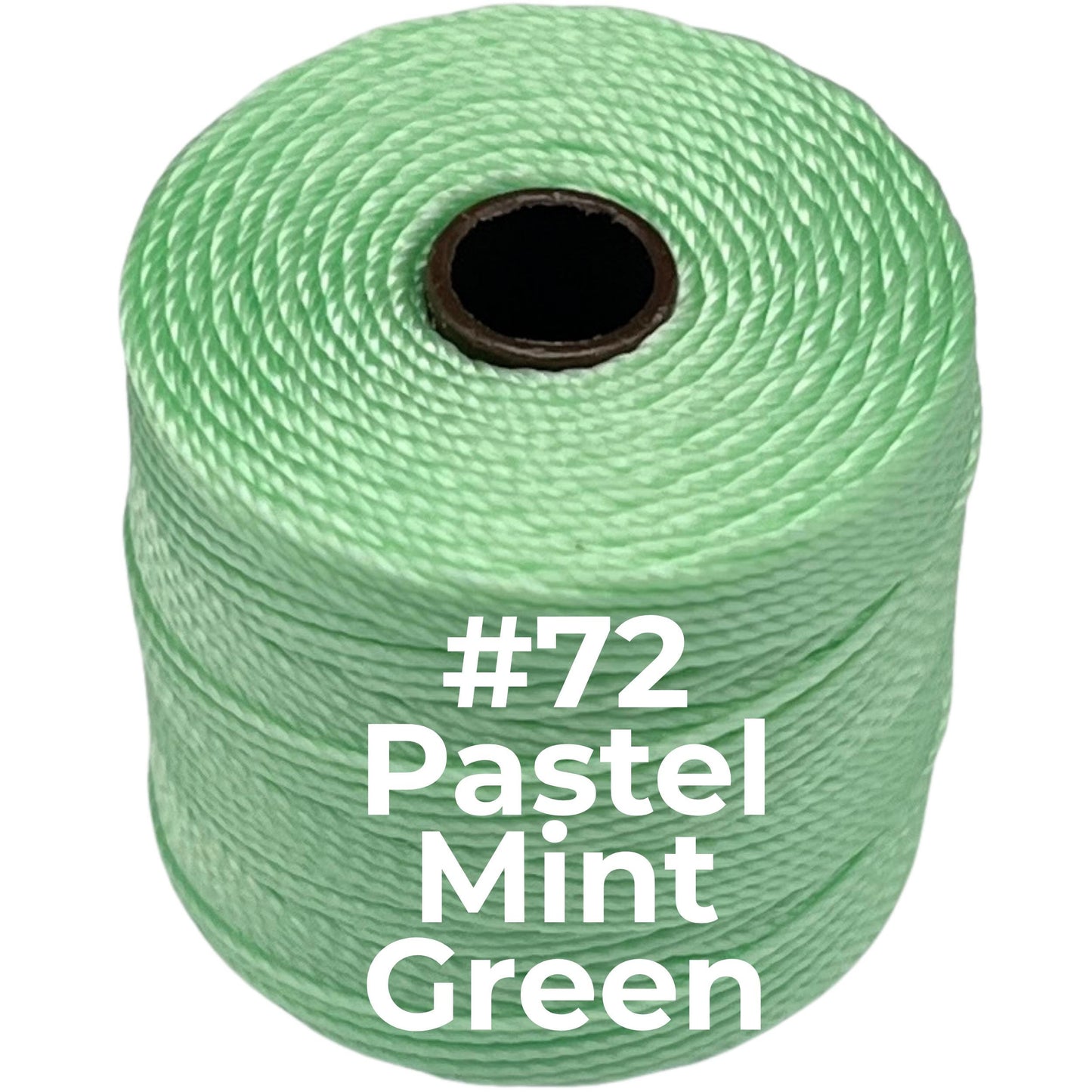 Green S-Lon Bead Cord TEX 210 77yd 0.5mm