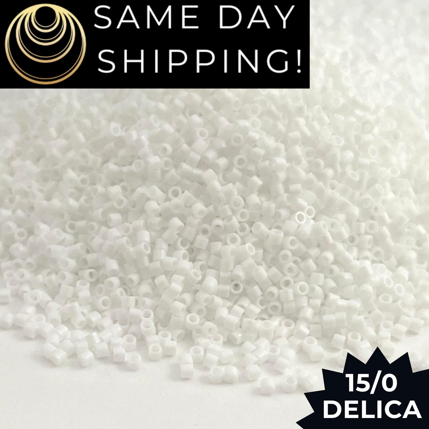 DBS0351 15/0 Miyuki Delica Beads Matte White