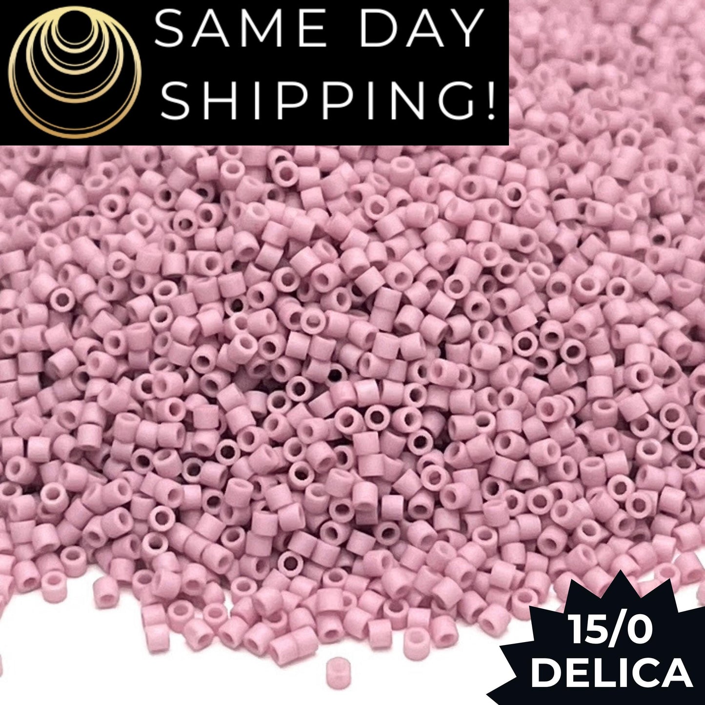 DBS0355 15/0 Miyuki Delica Beads Opaque Matte Dusty Orchid