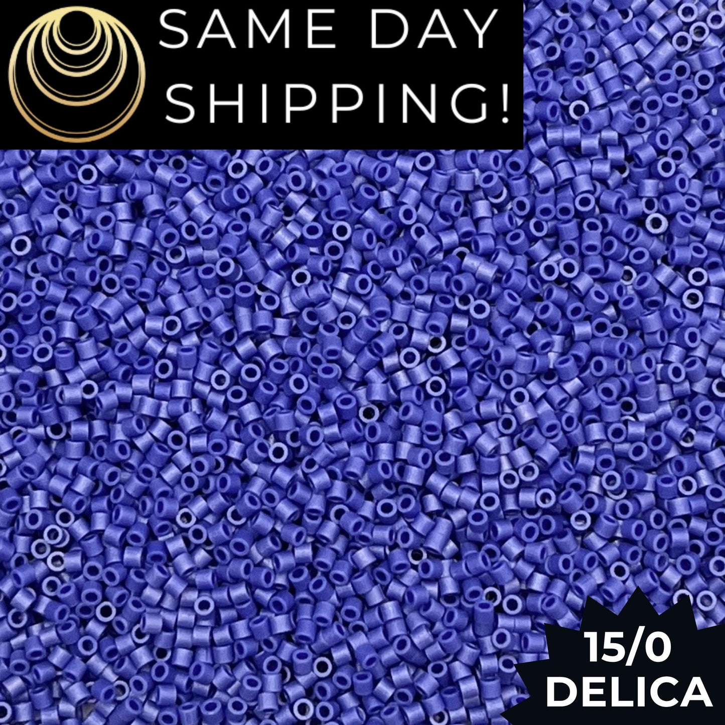 DBS0361 15/0 Miyuki Delica Beads Opaque Matte Cobalt Luster