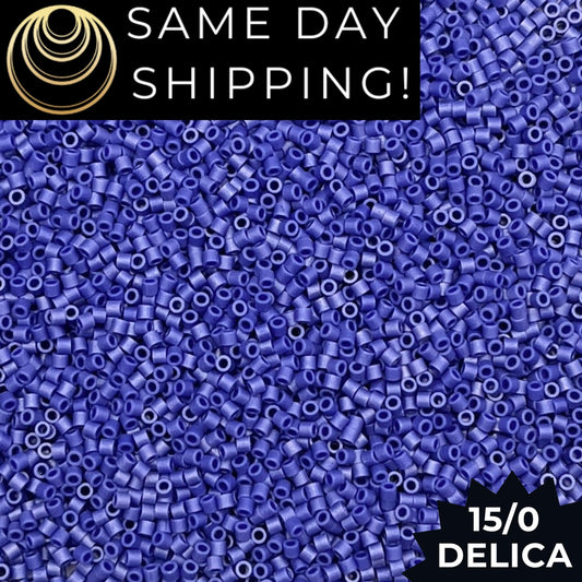 DBS0361 15/0 Miyuki Delica Beads Opaque Matte Cobalt Luster