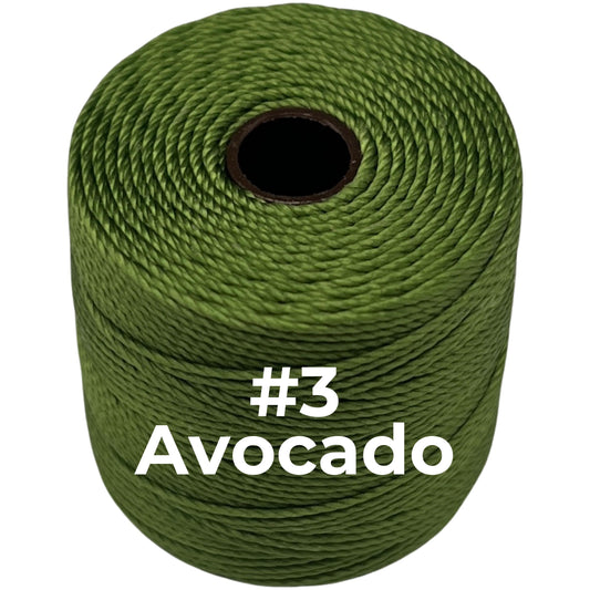 Avocado #03 S-Lon Bead Cord TEX 210 77yd 0.5mm