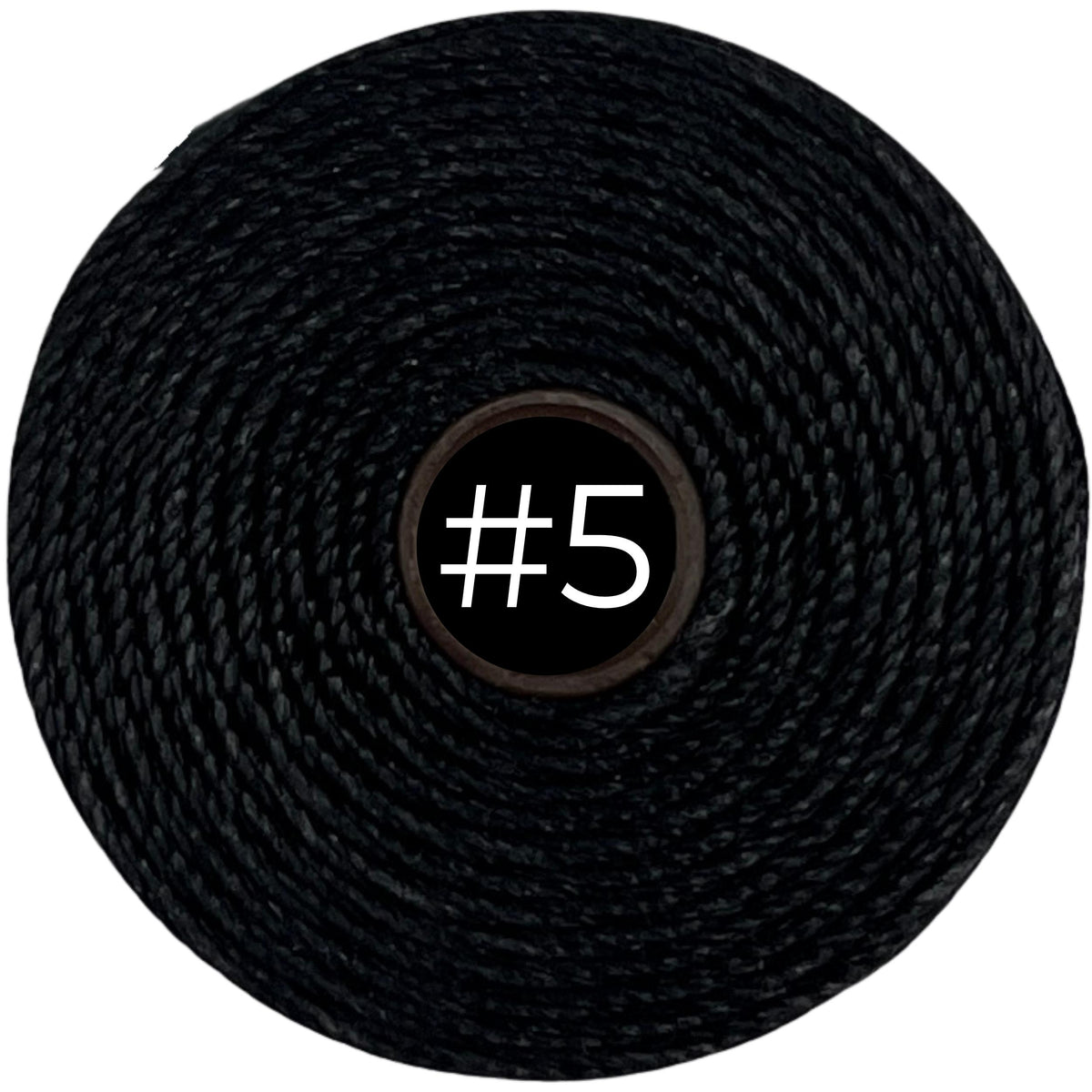 Black S-Lon Bead Cord TEX 210 77yd 0.5mm, 1 Spool
