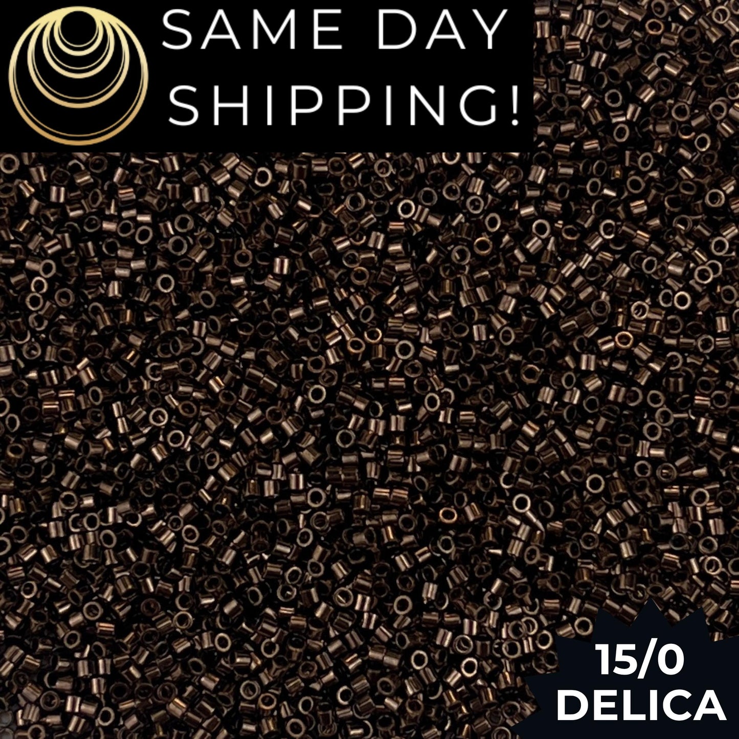 DBS0022 15/0 Miyuki Delica Beads Metallic Bronze