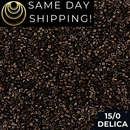 DBS0022 15/0 Miyuki Delica Beads Metallic Bronze