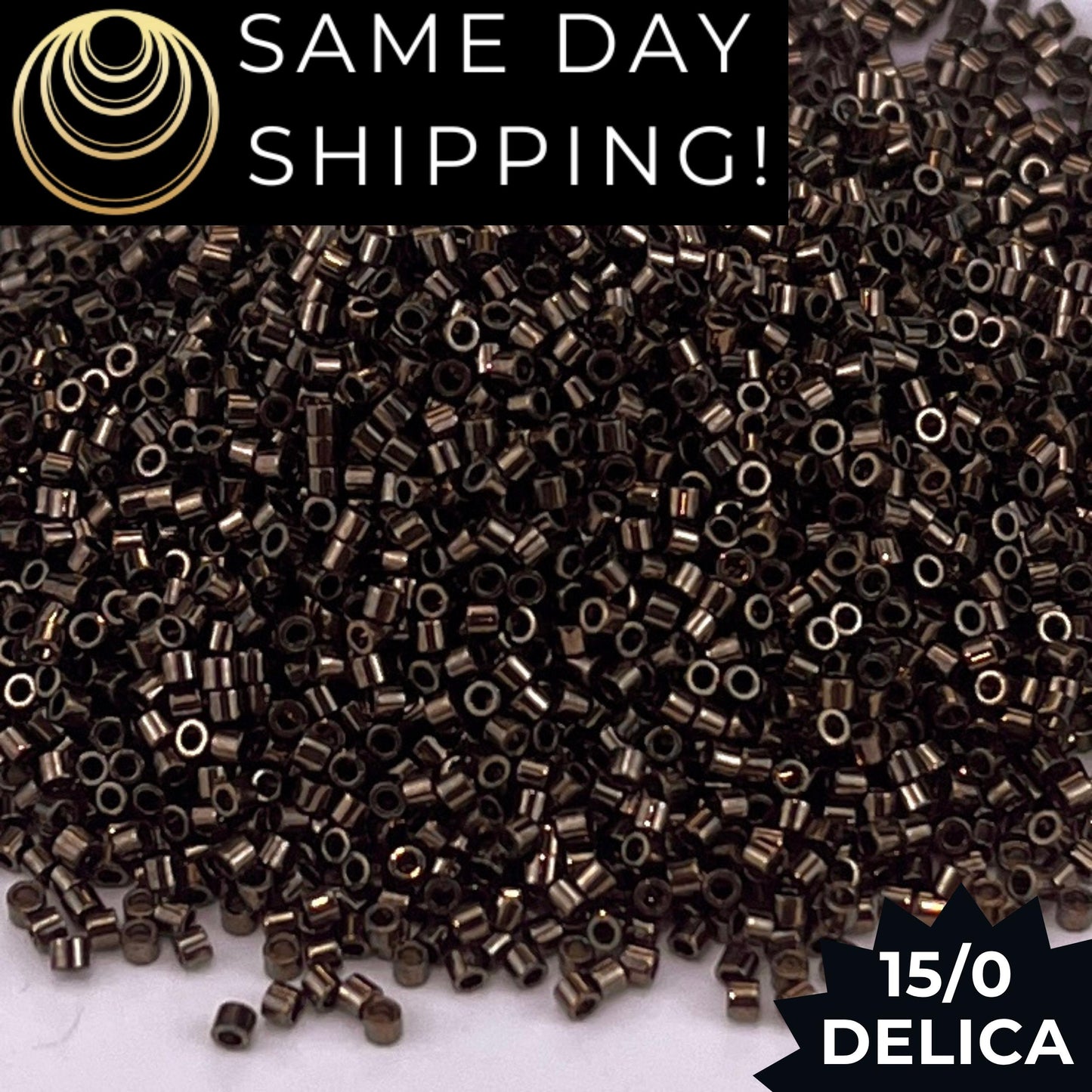 DBS0022 15/0 Miyuki Delica Beads Metallic Bronze