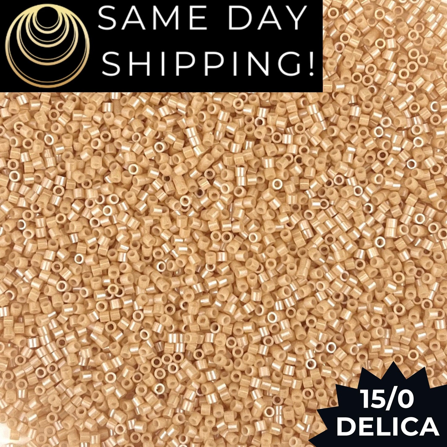 DBS0205 15/0 Miyuki Delica Beads Beige Ceylon
