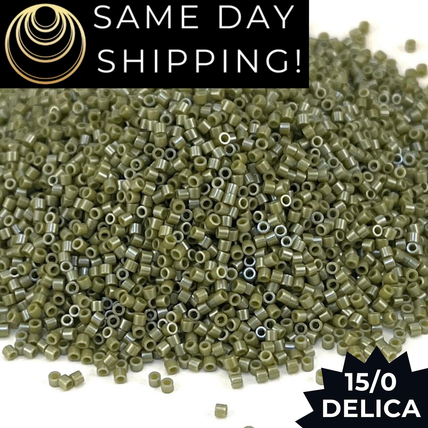 DBS0263 15/0 Miyuki Delica Beads Opaque Cactus Luster