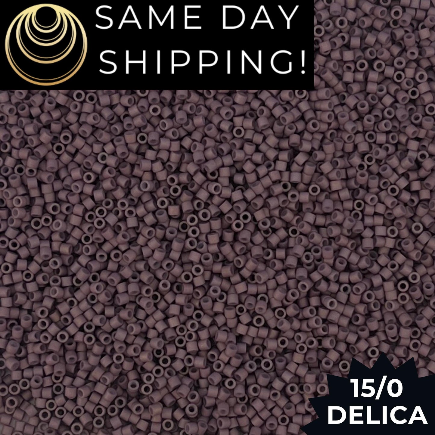 DBS0379 15/0 Miyuki Delica Beads Matte Opaque Old Rose Luster