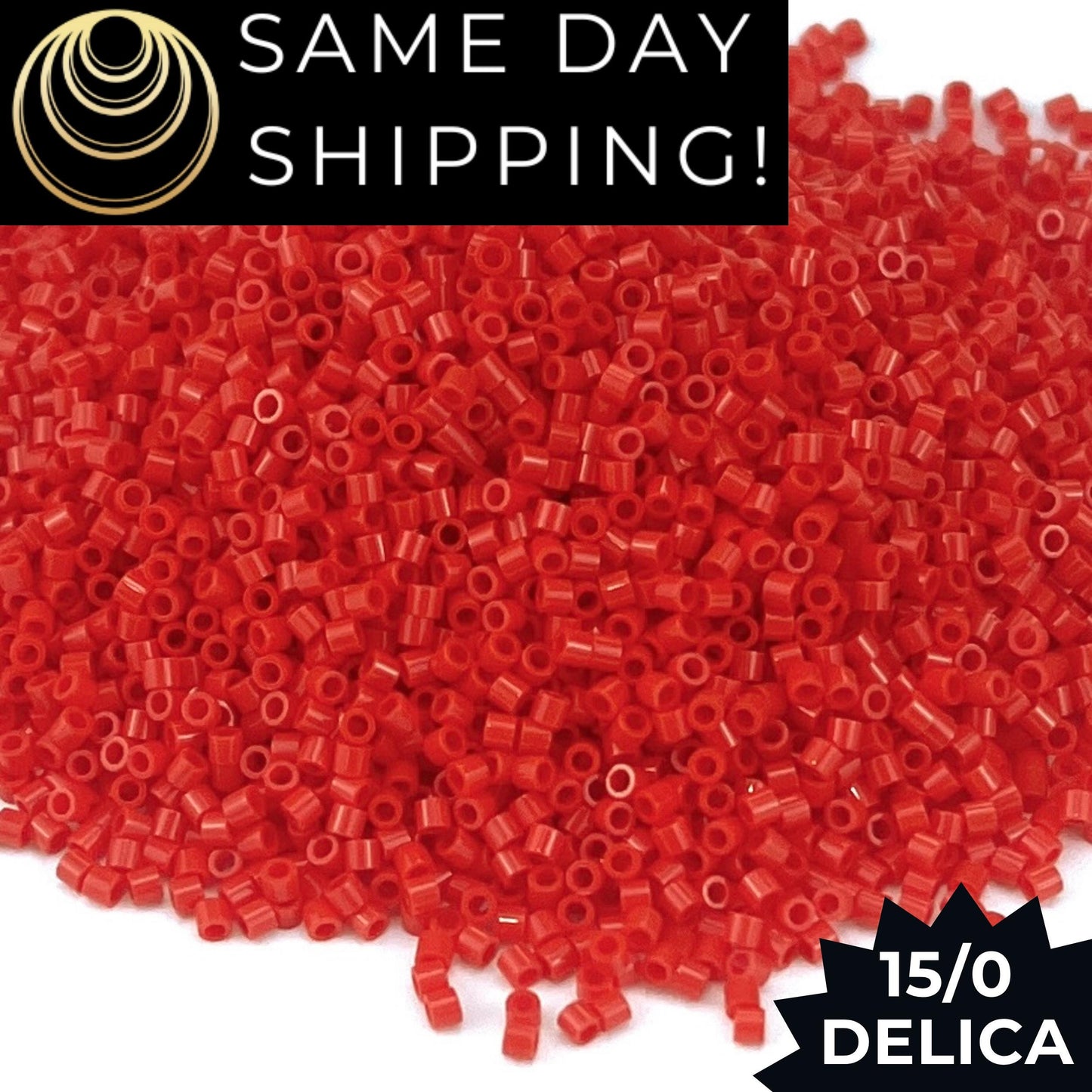 DBS0727 15/0 Miyuki Delica Beads Opaque Light Red