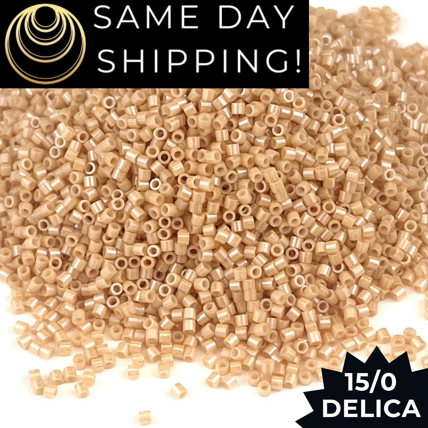 DBS0205 15/0 Miyuki Delica Beads Beige Ceylon