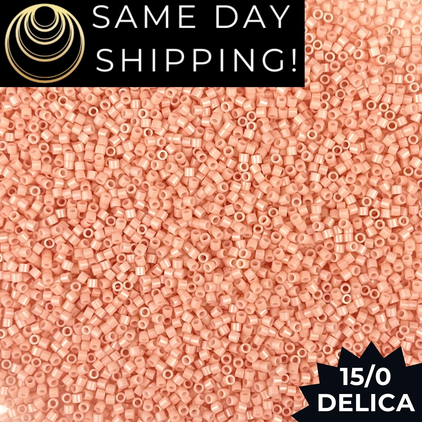 DBS0206 15/0 Miyuki Delica Beads Opaque Salmon