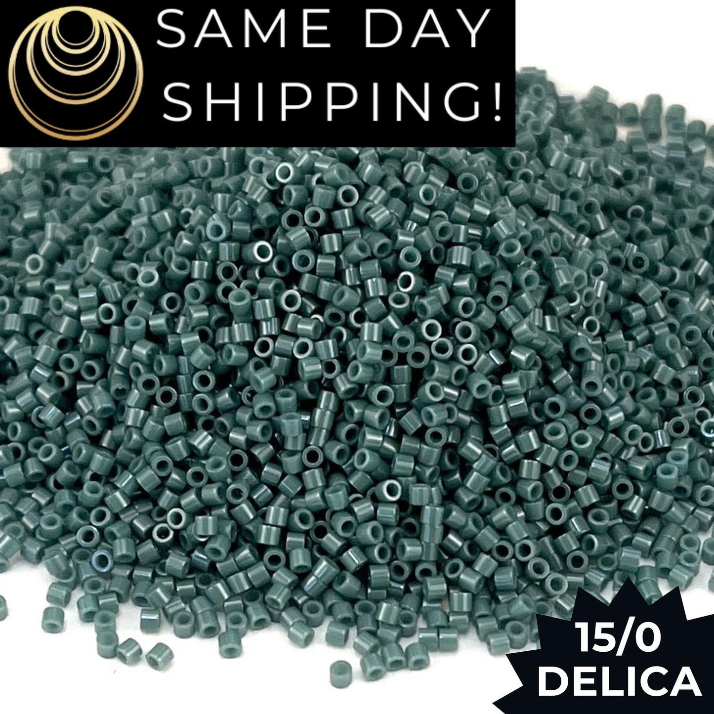 DBS0264 15/0 Miyuki Delica Beads Opaque Mallard Luster